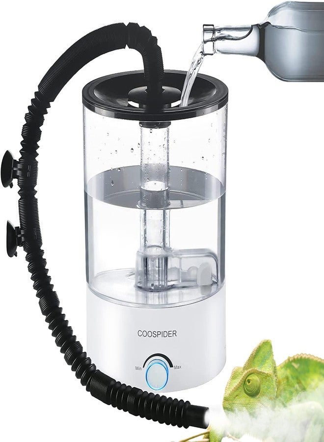 Coospider 4.2L Top Fill Reptile Humidifier, Fogger Mister for Reptiles Tank, Terrariums Humidifiers with Extended Hose/Tube, Automatic Reptile Misting System for Reptiles Amphibians Herps Vivarium - Image 1
